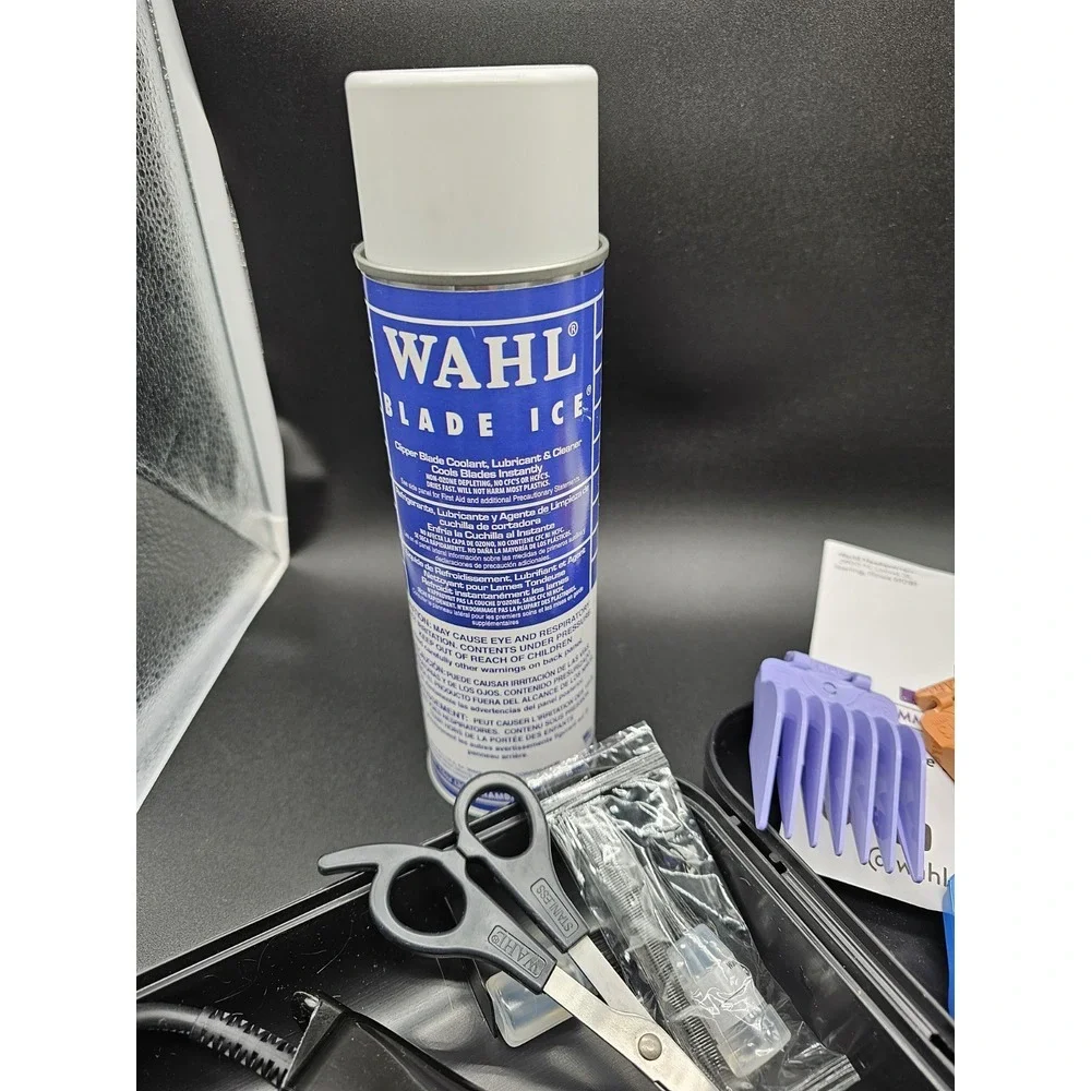 Wahl Color Groom Pet Grooming Kit With Scissors & Blade Ice ~‎ Only Used Once
